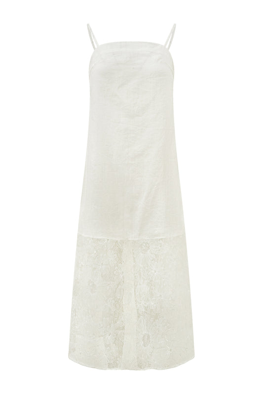 Laurie White Maxi Dress