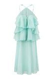 Vivienne Green Layer Maxi Dress