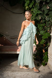 Vivienne Green Layer Maxi Dress