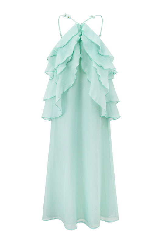 Vivienne Green Layer Maxi Dress