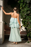 Vivienne Green Layer Maxi Dress