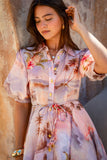 Horizon Pink Tropical Mini Dress