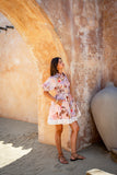 Horizon Pink Tropical Mini Dress