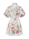 Evanthe Blue Floral Mini Dress