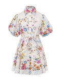 Evanthe Blue Floral Mini Dress
