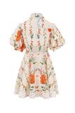 Amorette Red Floral Mini Dress