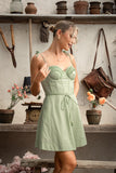 Laurin Green Mini Dress