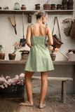 Laurin Green Mini Dress