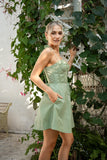 Laurin Green Mini Dress