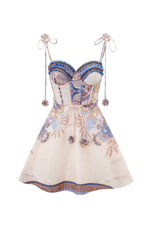 Bondi Blue Boho Mini Dress