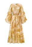 Sunwoven Paisley Ruffle Maxi Dress
