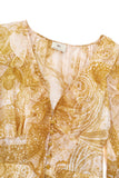 Sunwoven Paisley Ruffle Maxi Dress
