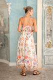 Tea Party Floral Tie Maxi Dress