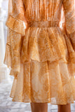 Sunwoven Paisley Ruffle Mini Dress