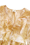 Sunwoven Paisley Ruffle Mini Dress