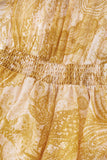 Sunwoven Paisley Ruffle Mini Dress