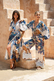 Wild Blue Tropical Pants