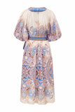 Bondi Blue Boho Wrap Maxi Dress
