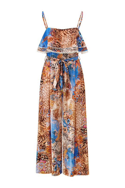Savanna Soul Blue Jumpsuit