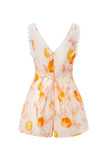 Peach Orchards Orange Playsuit