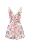 Porcelain Petals Multi Floral Playsuit