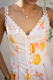 Peach Orchards Orange Maxi Dress
