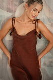 Aurel Brown Maxi Dress