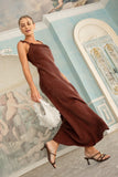 Aurel Brown Maxi Dress