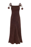 Aurel Brown Maxi Dress