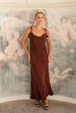 Aurel Brown Maxi Dress