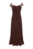 Aurel Brown Maxi Dress
