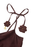 Aurel Brown Maxi Dress