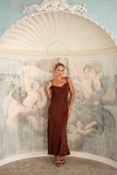 Aurel Brown Maxi Dress