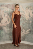 Aurel Brown Maxi Dress