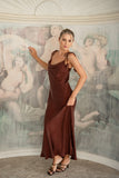 Aurel Brown Maxi Dress