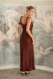 Aurel Brown Maxi Dress