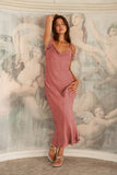 Aurel Pink Maxi Dress