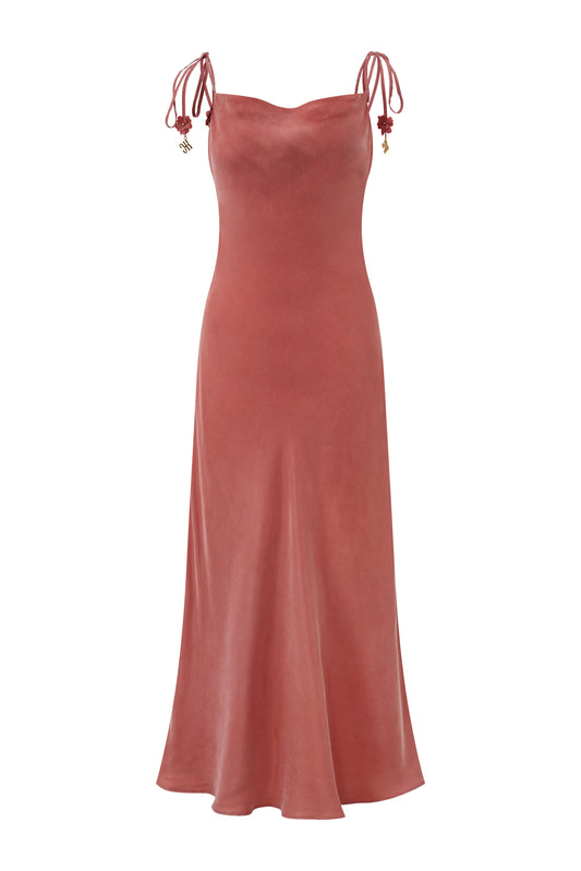 Aurel Pink Maxi Dress