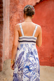 Botanica Blue Tropical Maxi Dress