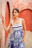 Botanica Blue Tropical Maxi Dress