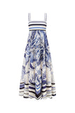 Botanica Blue Tropical Maxi Dress