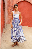 Botanica Blue Tropical Maxi Dress