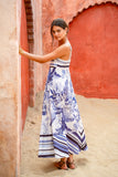 Botanica Blue Tropical Maxi Dress