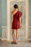 Eileen Wine Red Mini Dress