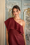 Eileen Wine Red Mini Dress