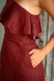 Eileen Wine Red Mini Dress