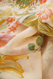 Sunfire Yellow Floral Ruffle Maxi Dress