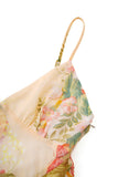 Sunfire Yellow Floral Ruffle Maxi Dress