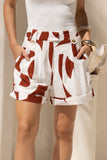 Suki Brown Geo Tailored Shorts