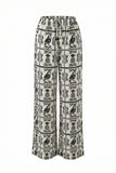 Melza Black Abstract Pants